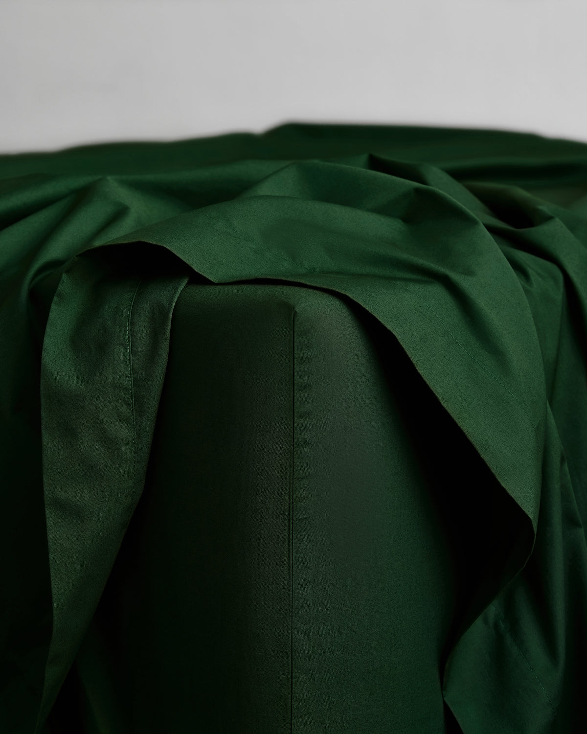 Moss Organic Cotton Percale Fitted Sheet
