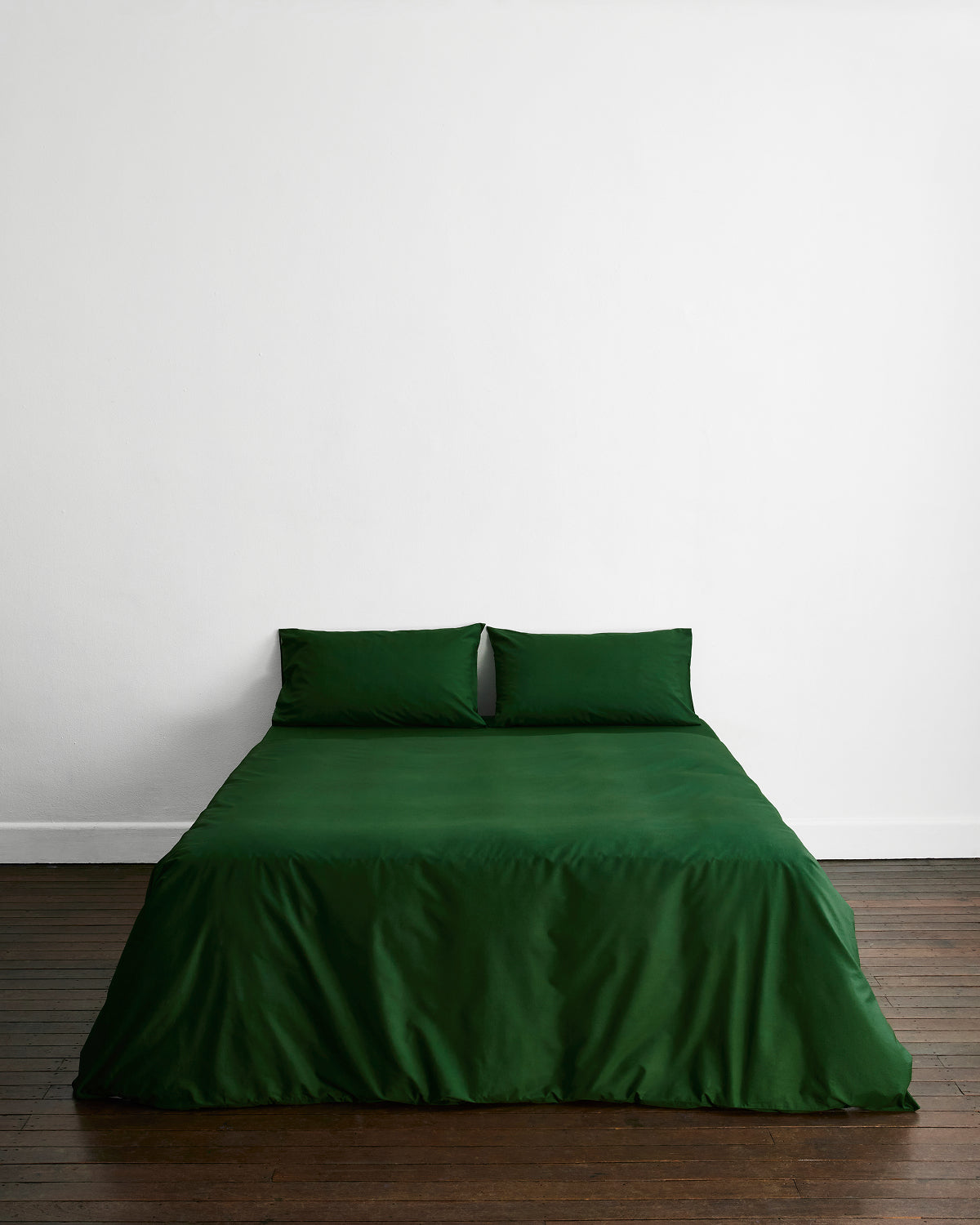 Moss Organic Cotton Percale Duvet Cover - Image 2