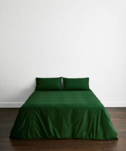 Moss Organic Cotton Percale Bedding Set