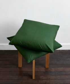 Moss Organic Cotton Percale European Pillowcases (Set of Two)