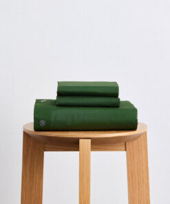 Moss Organic Cotton Percale Duvet Cover Set