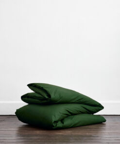 Moss Organic Cotton Percale Duvet Cover