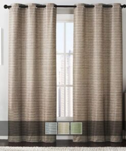Manor Printed Thermal Grommet Room Darkening Curtain Panels 76Wx84L(Set of 2)