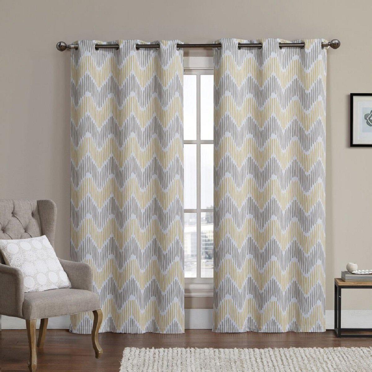 Marlie Intelligent design Blackout Weave Grommet Curtain Panels (Set of 2) - Image 2