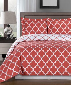 Quatrefoil Pattern Duvet Cover Set - Meridian