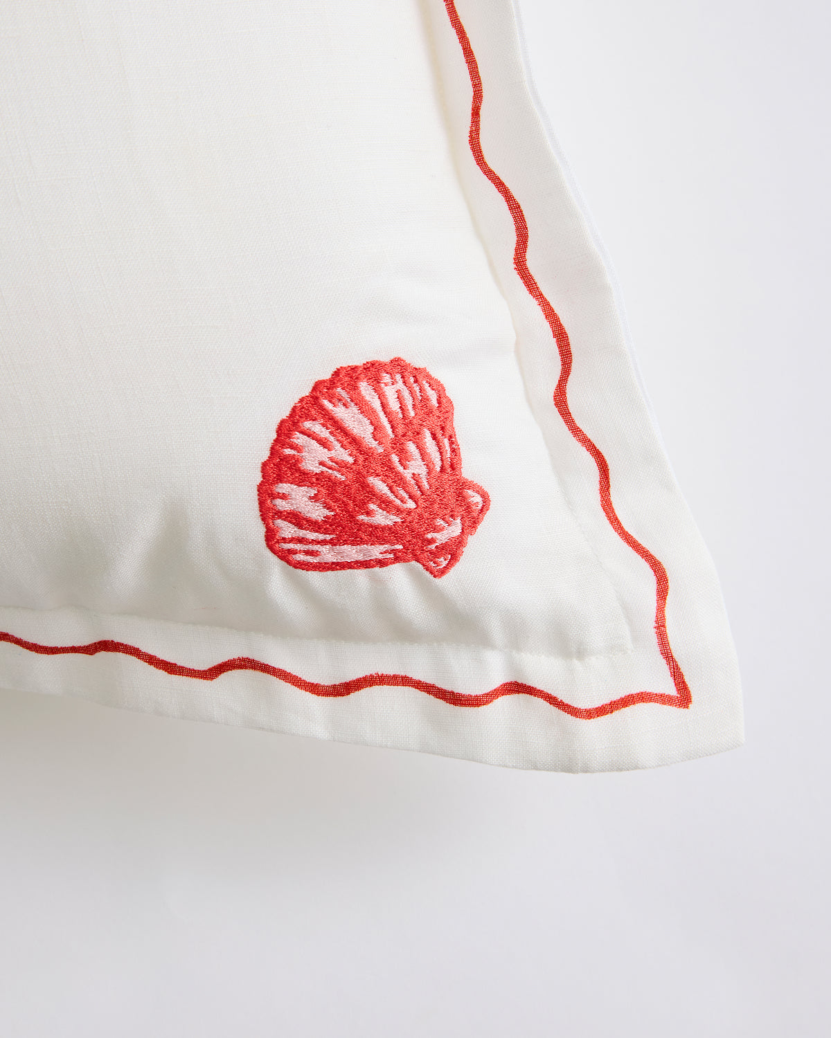 La Sirène 'Lobster' 100% French Flax Linen Cushion Cover - Image 3