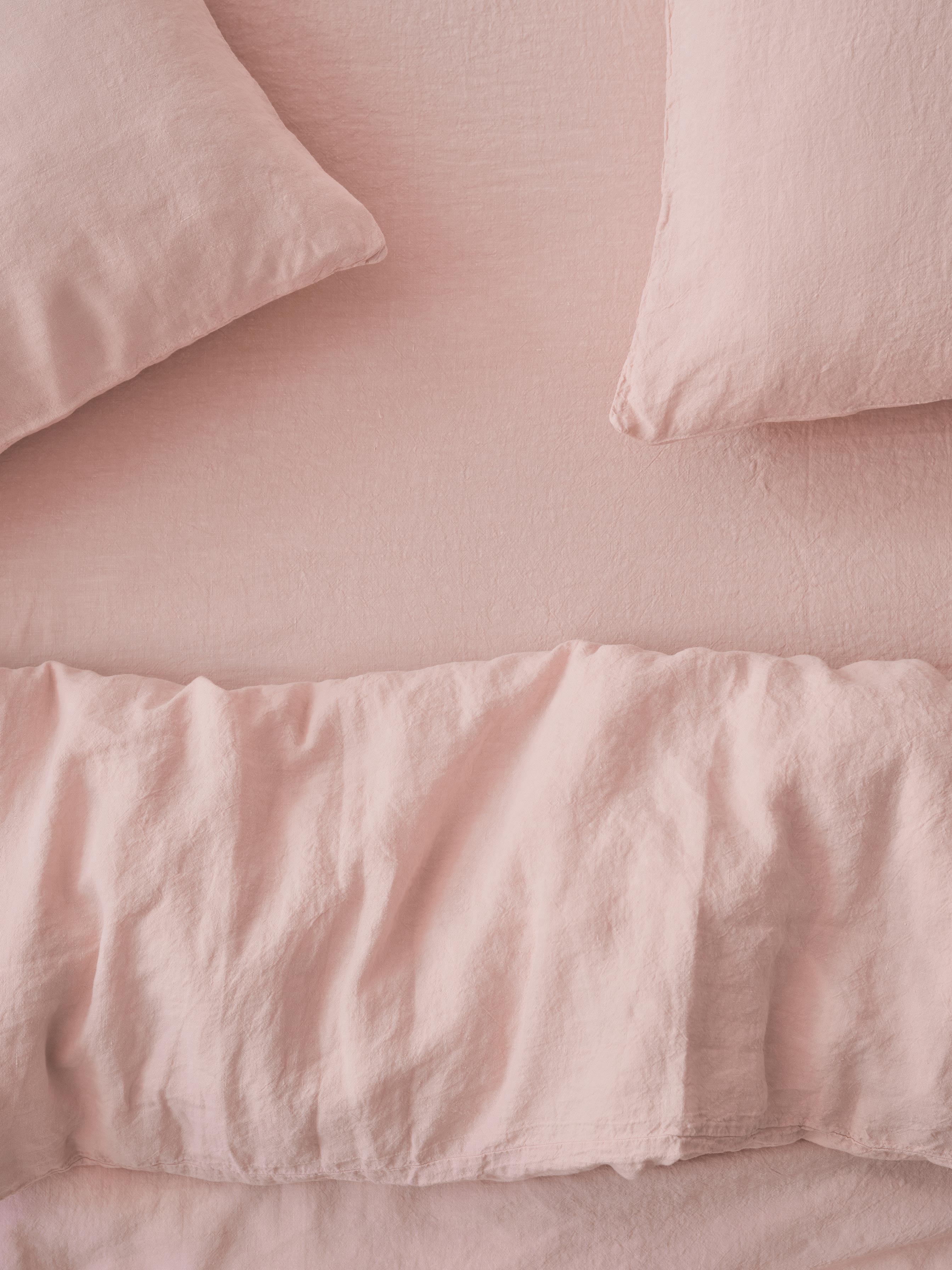 Rose 100% Linen Fitted Sheet