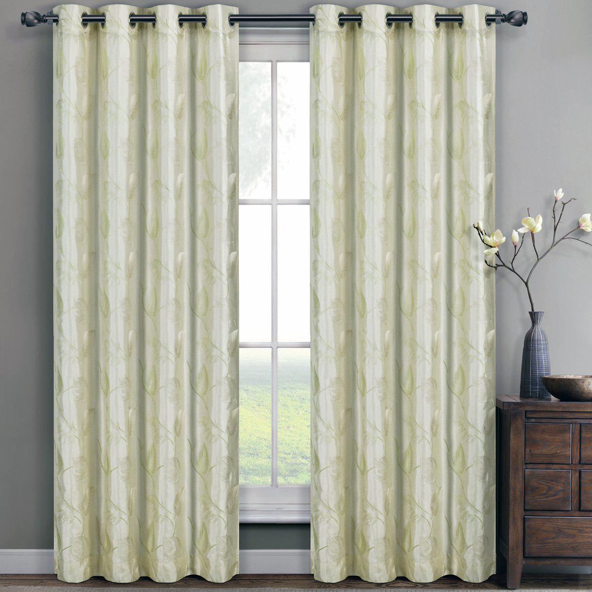 Olivia Embroidered Lined Curtain Panels (Set of 2) - Image 10