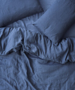 Blueberry Linen Blend Duvet Cover