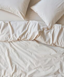 Parchment Washed Cotton Percale Duvet Cover