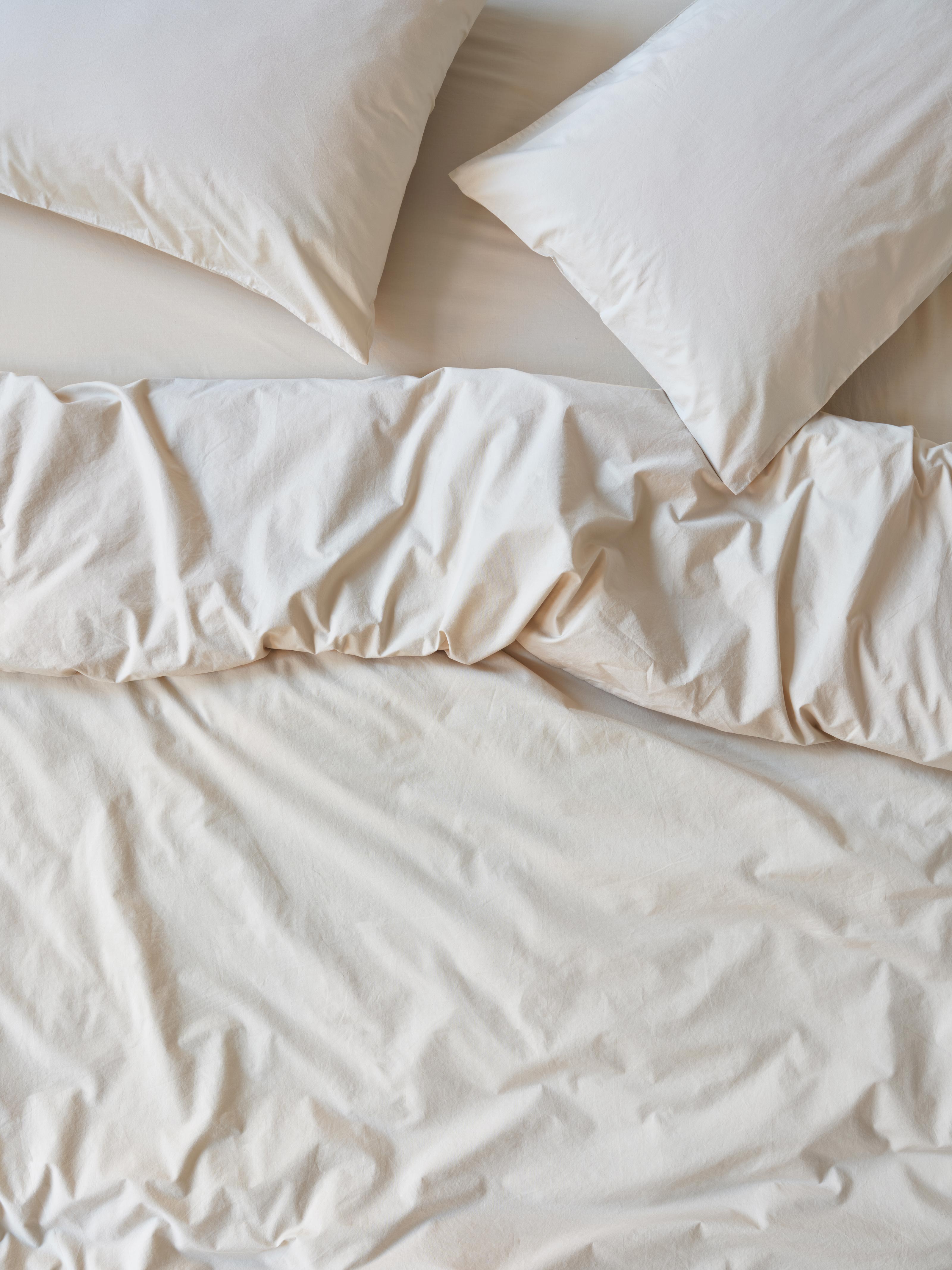 Parchment Washed Cotton Percale Duvet Cover