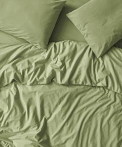 Pear Washed Cotton Percale Duvet Cover