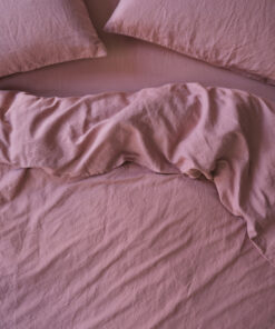 Raspberry 100% Linen Duvet Cover