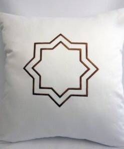 Ottoman Throw Pillow Cover 18 X 18 Inches 100% Cotton Sateen