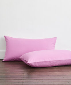 Bubblegum Organic Cotton Percale King Pillowcases (Set of Two)