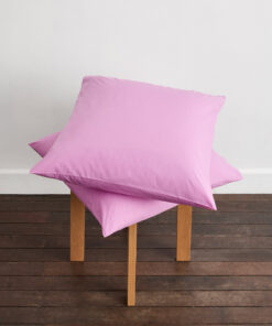 Bubblegum Organic Cotton Percale European Pillowcases (Set of Two)