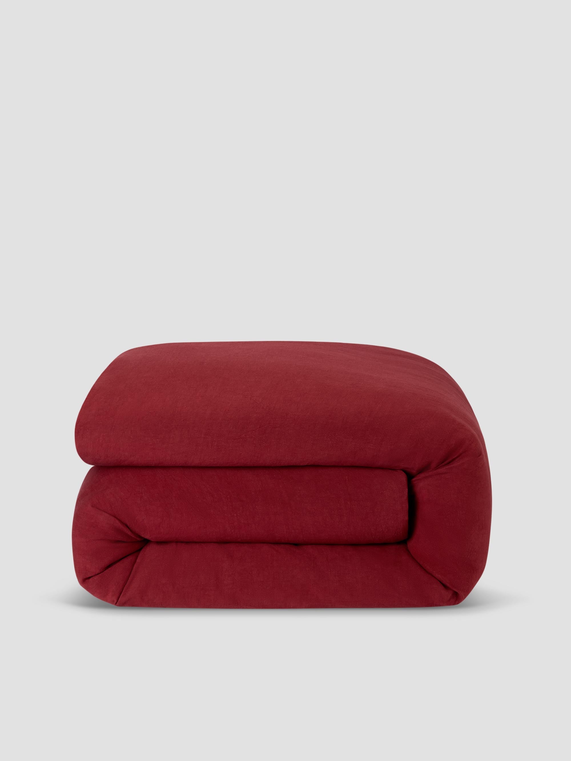 Rhubarb 100% Linen Duvet Cover - Image 3