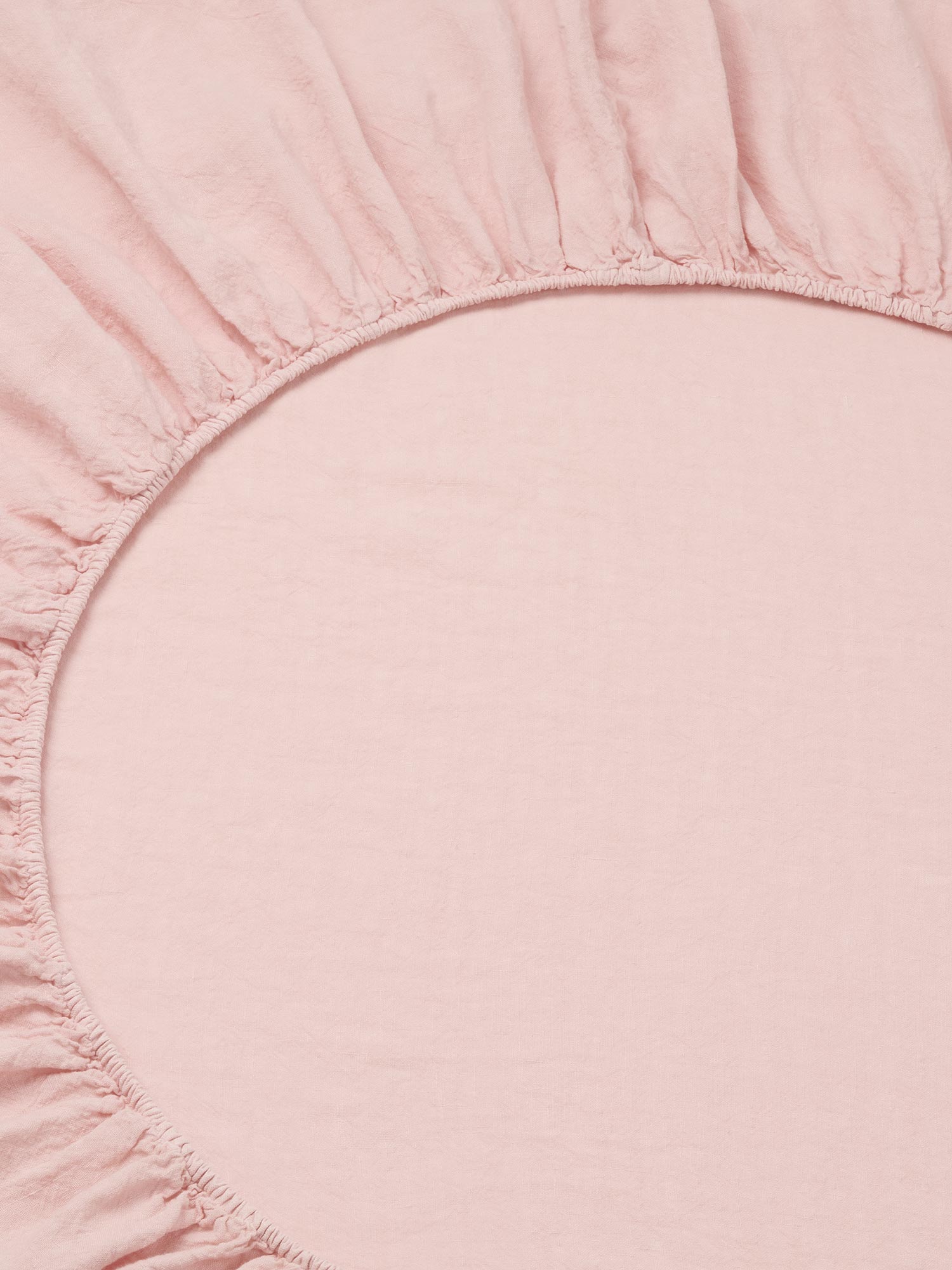 Rose 100% Linen Fitted Sheet - Image 2