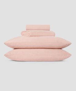 Rose Linen Blend Sheet Set