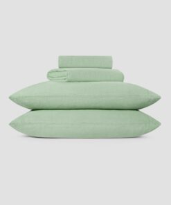 Sage Green Linen Blend Sheet Set