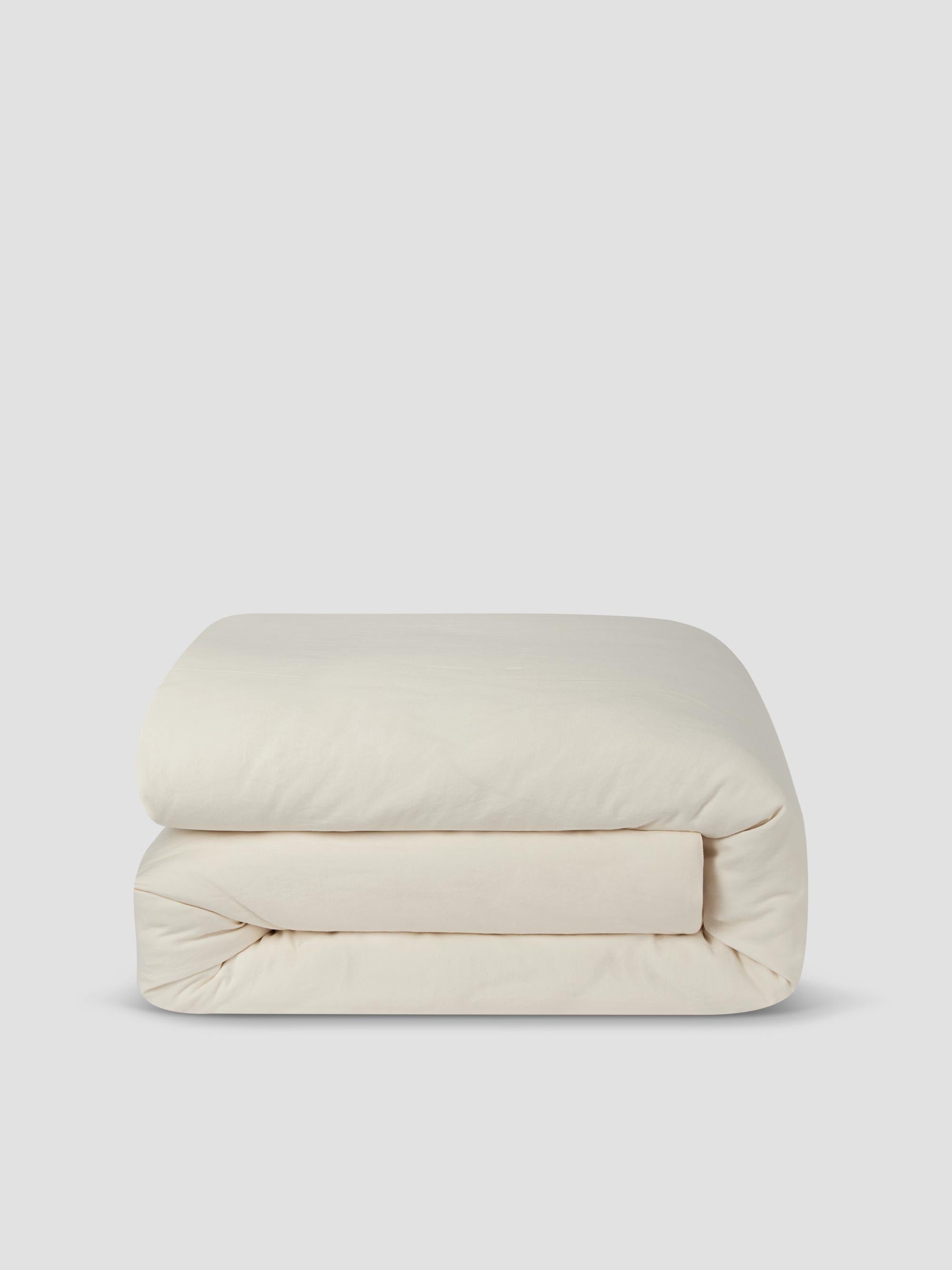 Pearl Linen Blend Duvet Cover - Image 3