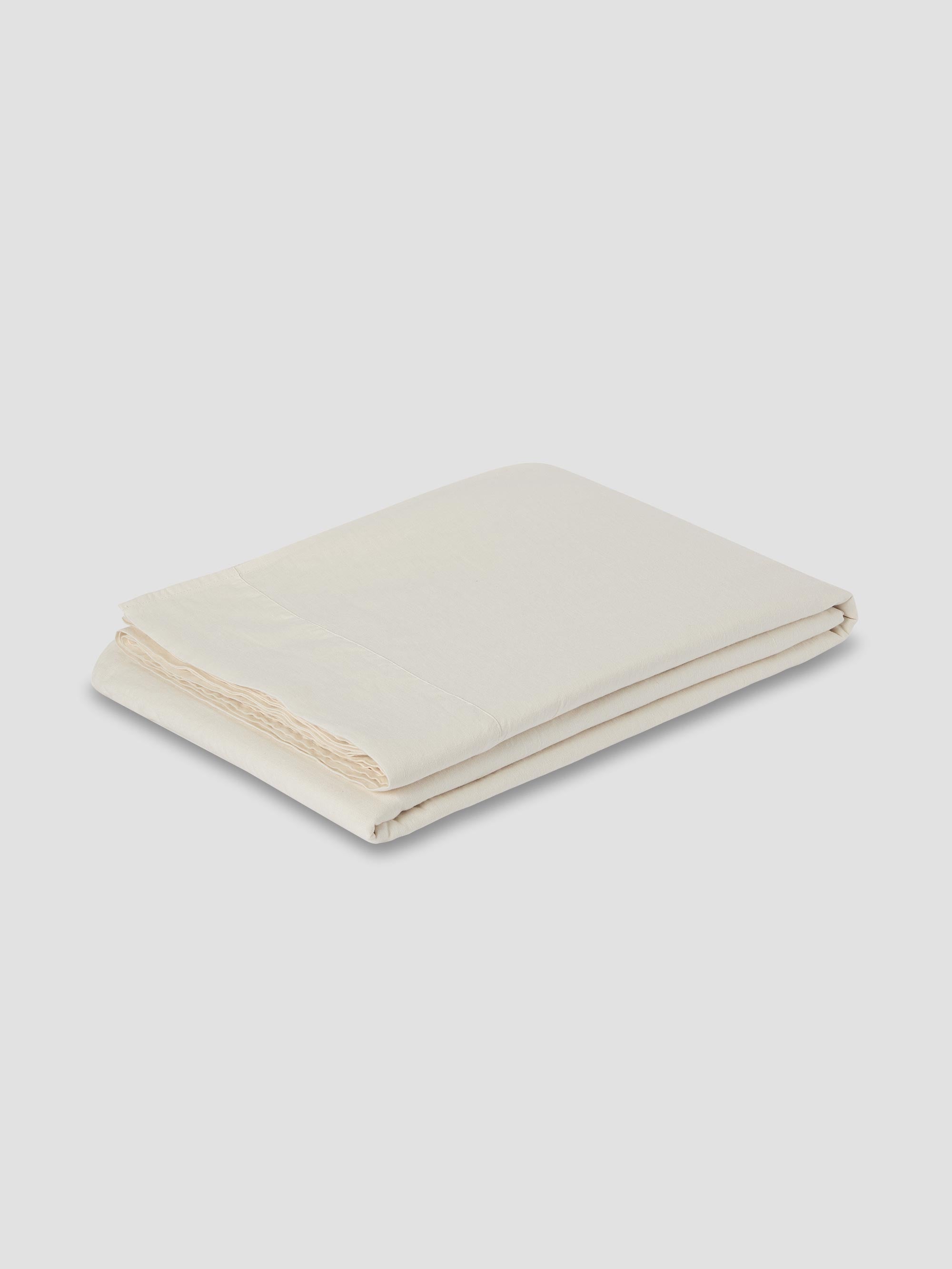 Pearl 100% Linen Flat Sheet - Image 2