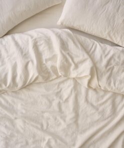 Pearl Linen Blend Duvet Cover