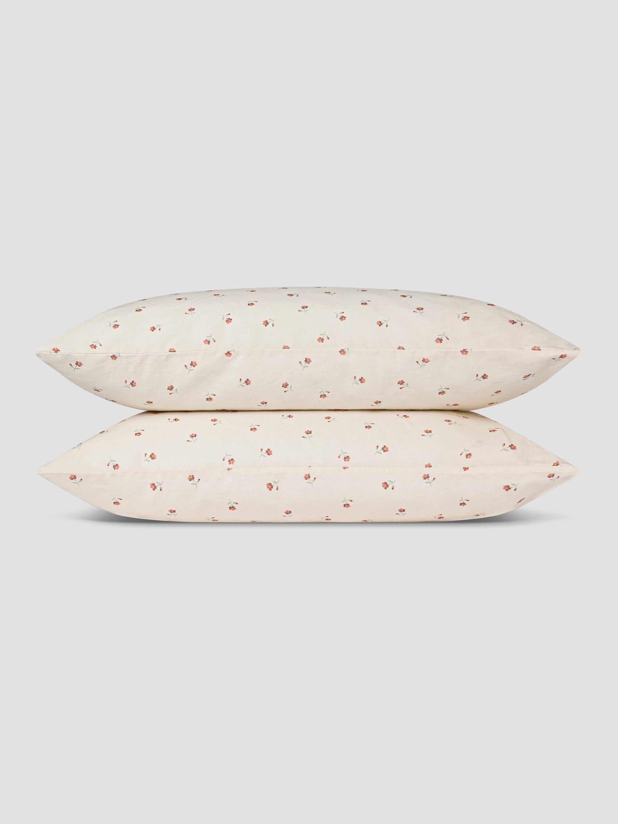 Pearl Posy Bud Linen Blend Pillowcases (Pair) - Image 2