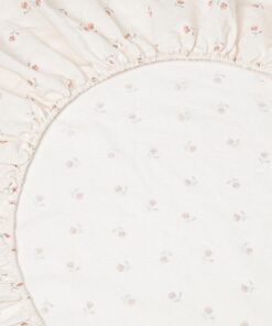 Pearl Posy Bud Linen Blend Fitted Sheet