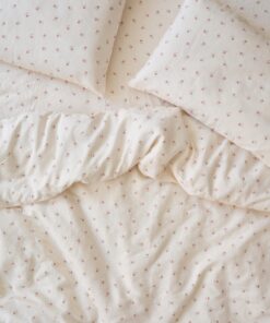 Pearl Posy Bud Linen Blend Duvet Cover