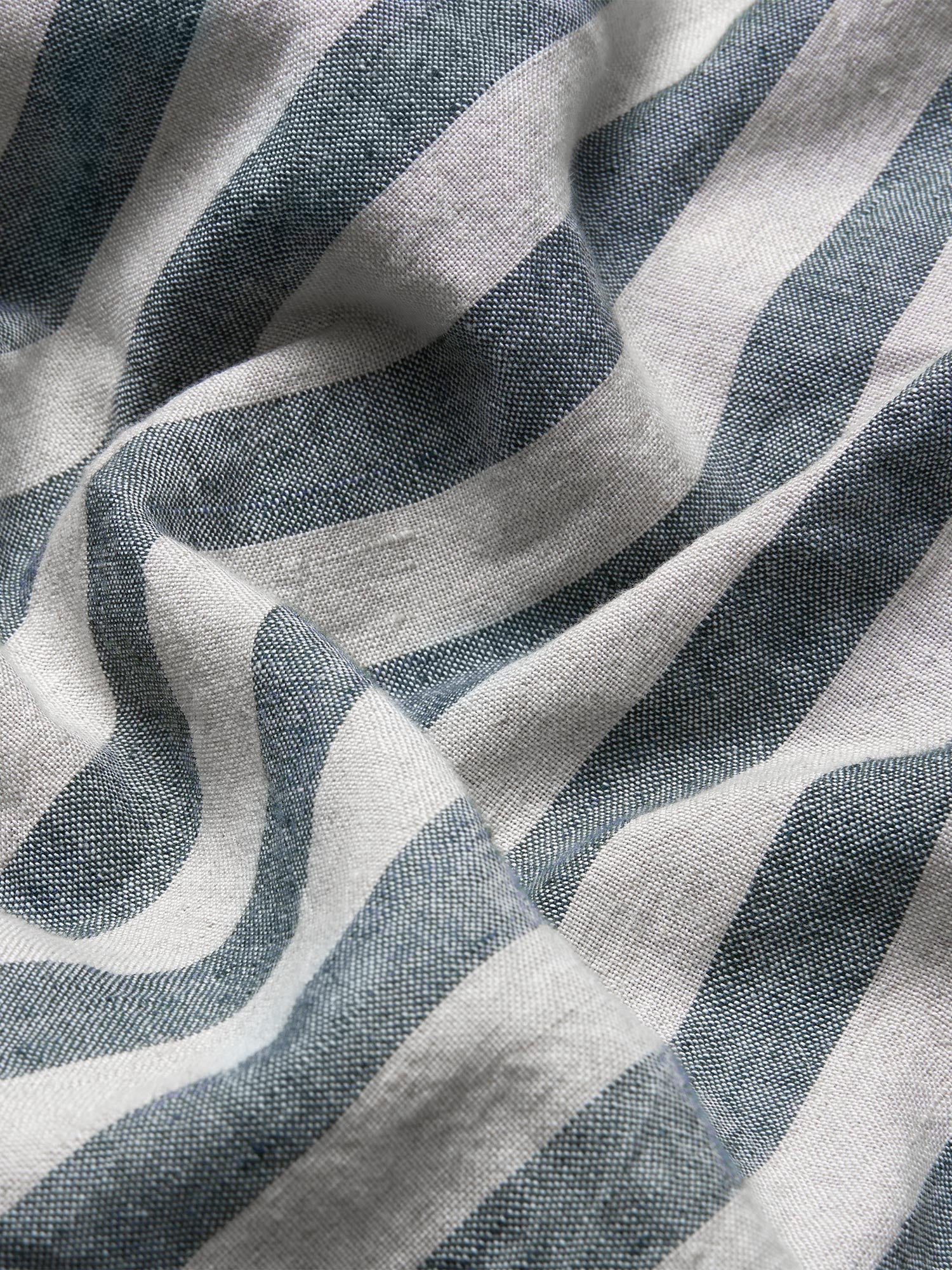 Atlantic Pembroke Stripe Linen Blend Duvet Cover - Image 4