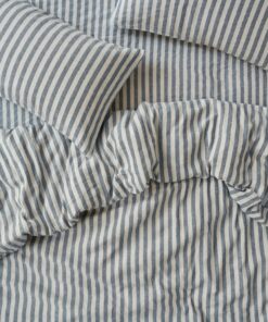 Atlantic Pembroke Stripe Linen Blend Duvet Cover