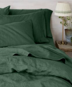 Elm Green Linen Blend Pillowcase (Pair)