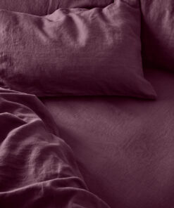 Berry 100% Linen Fitted Sheet