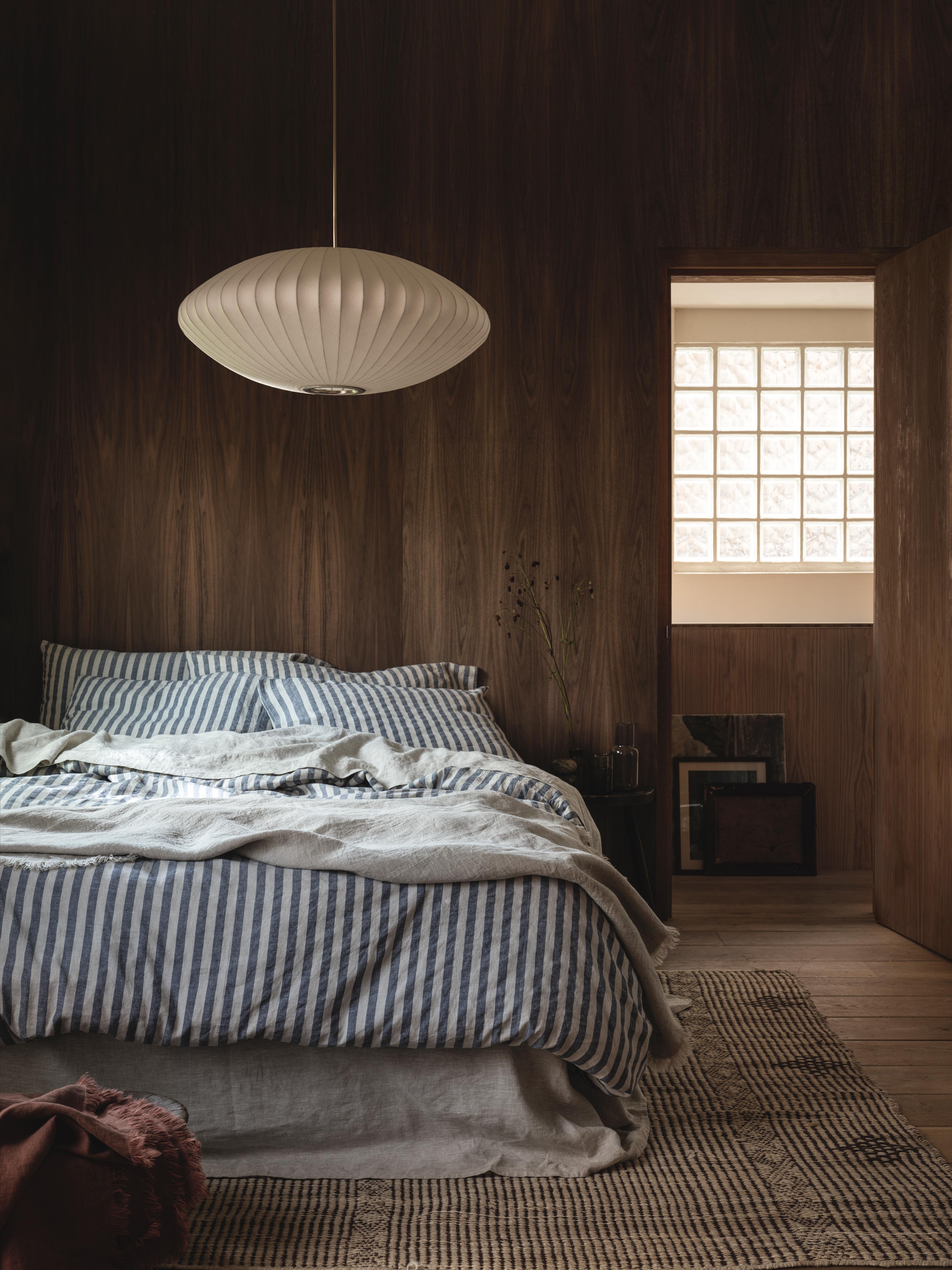 Atlantic Pembroke Stripe Linen Blend Duvet Cover - Image 2