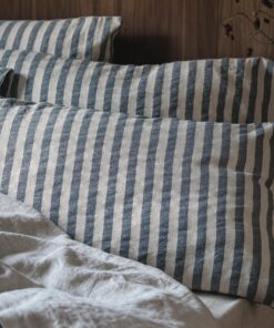 Atlantic Pembroke Stripe Linen Blend Pillowcase (Pair)