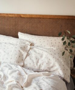 Pearl Posy Bud Linen Blend Pillowcases (Pair)