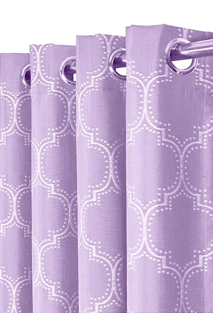 100% Blackout Curtain Panels Alana - Woven Jacquard Triple Pass Thermal Insulated (Set of 2 Panels) - Image 5