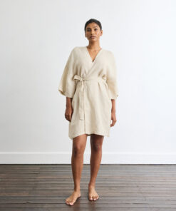 Cabana Short Robe in Oatmeal