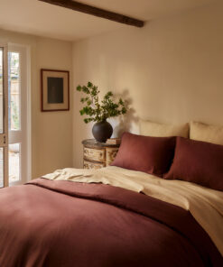 Cacao & Crème 100% French Flax Linen Bedding Bundle