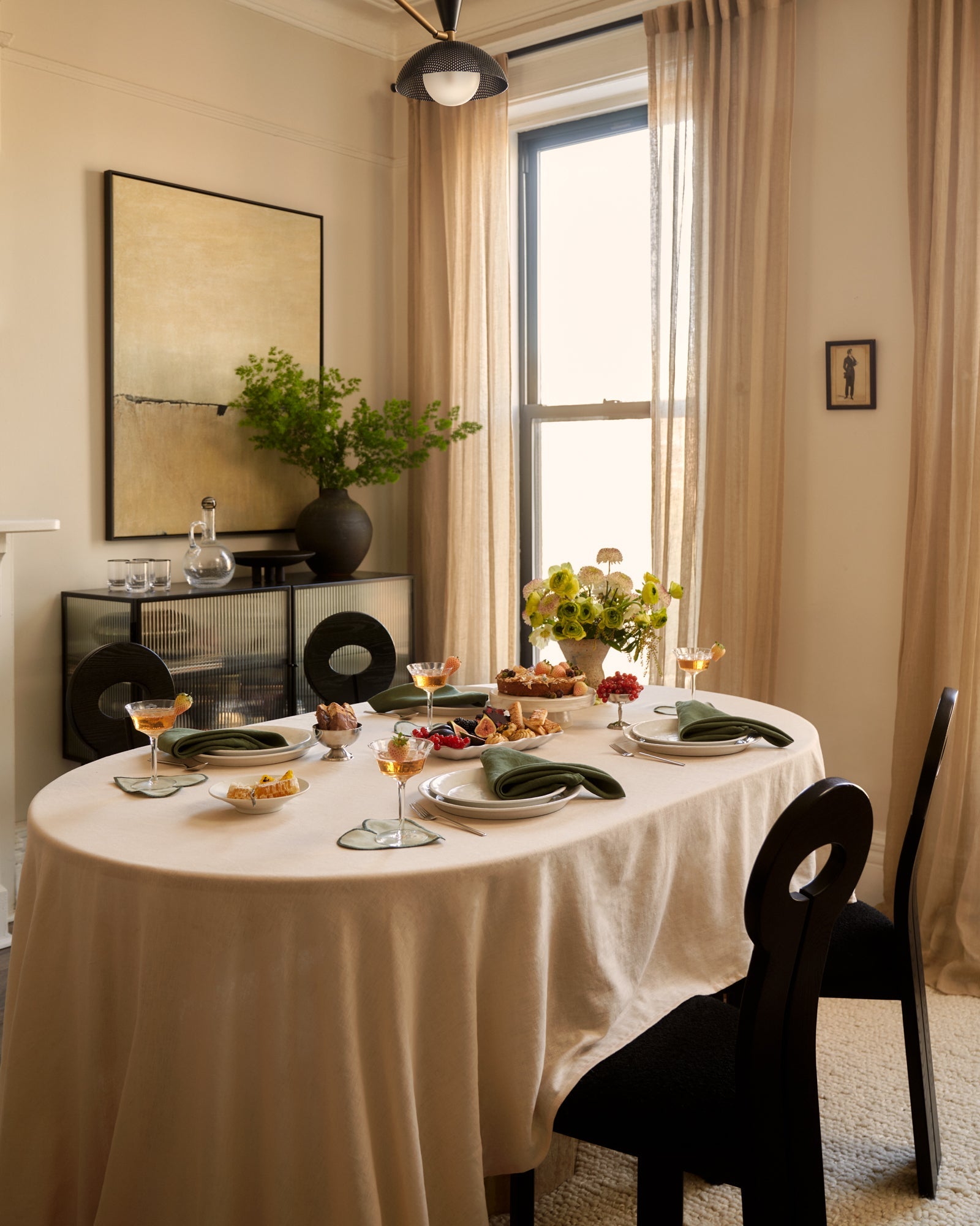 Sage & Olive 100% French Flax Linen Heart Placemats (Set of Two) - Image 6