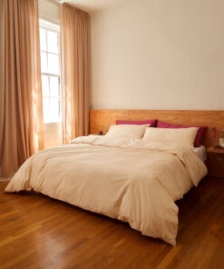 Vanilla. Crisp White & Berry Organic Cotton Percale Bedding Bundle