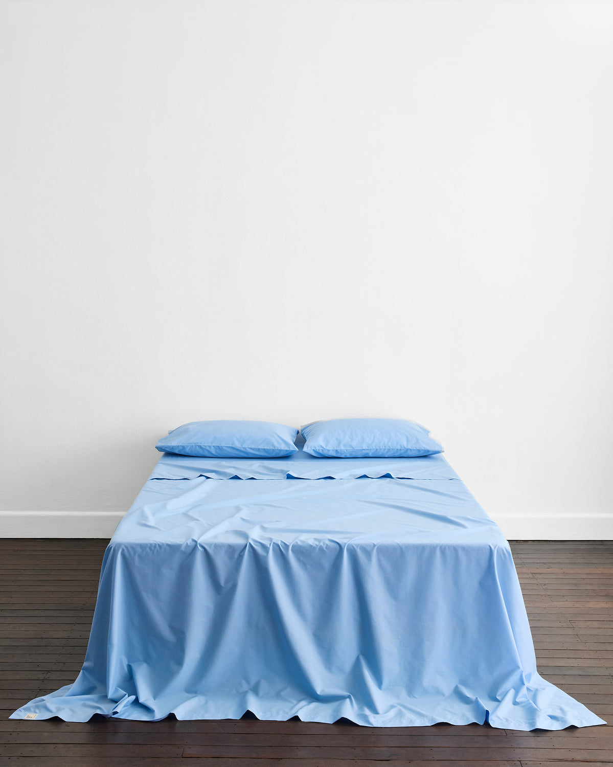 Sky Organic Cotton Percale Flat Sheet