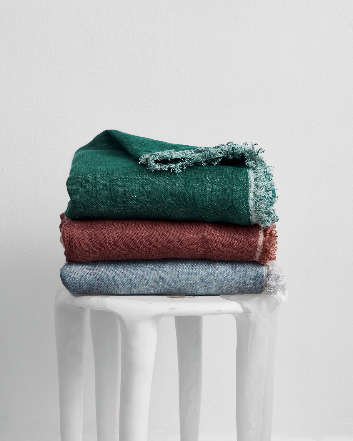 Forest & Sage 100% French Flax Linen Muslin Throw - Image 5