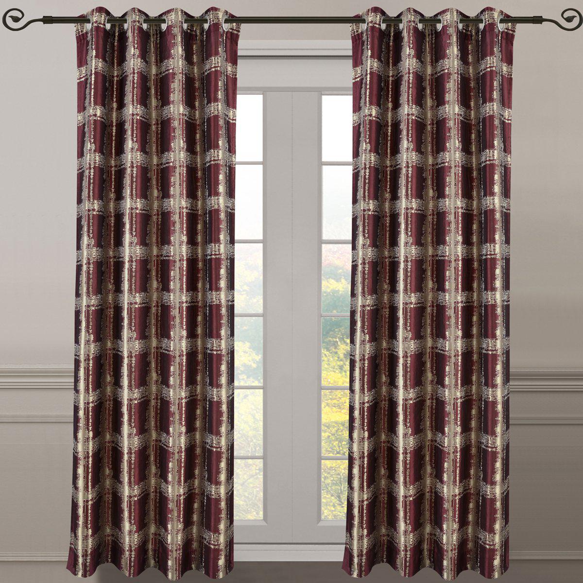 Studio Window Curtain Panels Abstract Jacquard Pair ( Set of 2) - Image 6