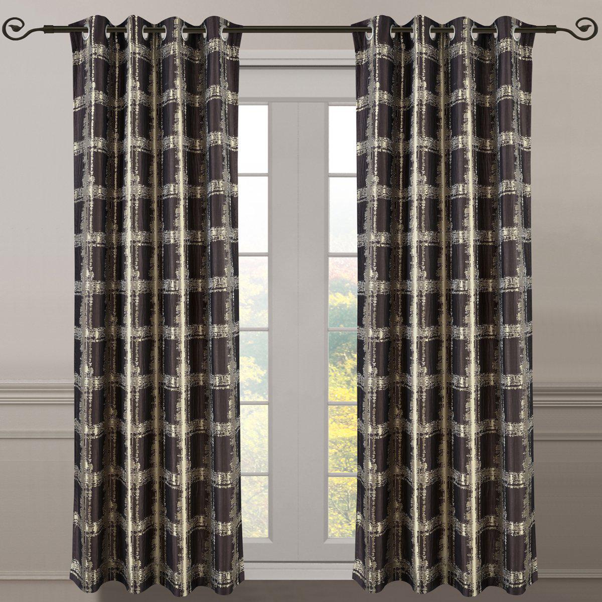 Studio Window Curtain Panels Abstract Jacquard Pair ( Set of 2) - Image 9