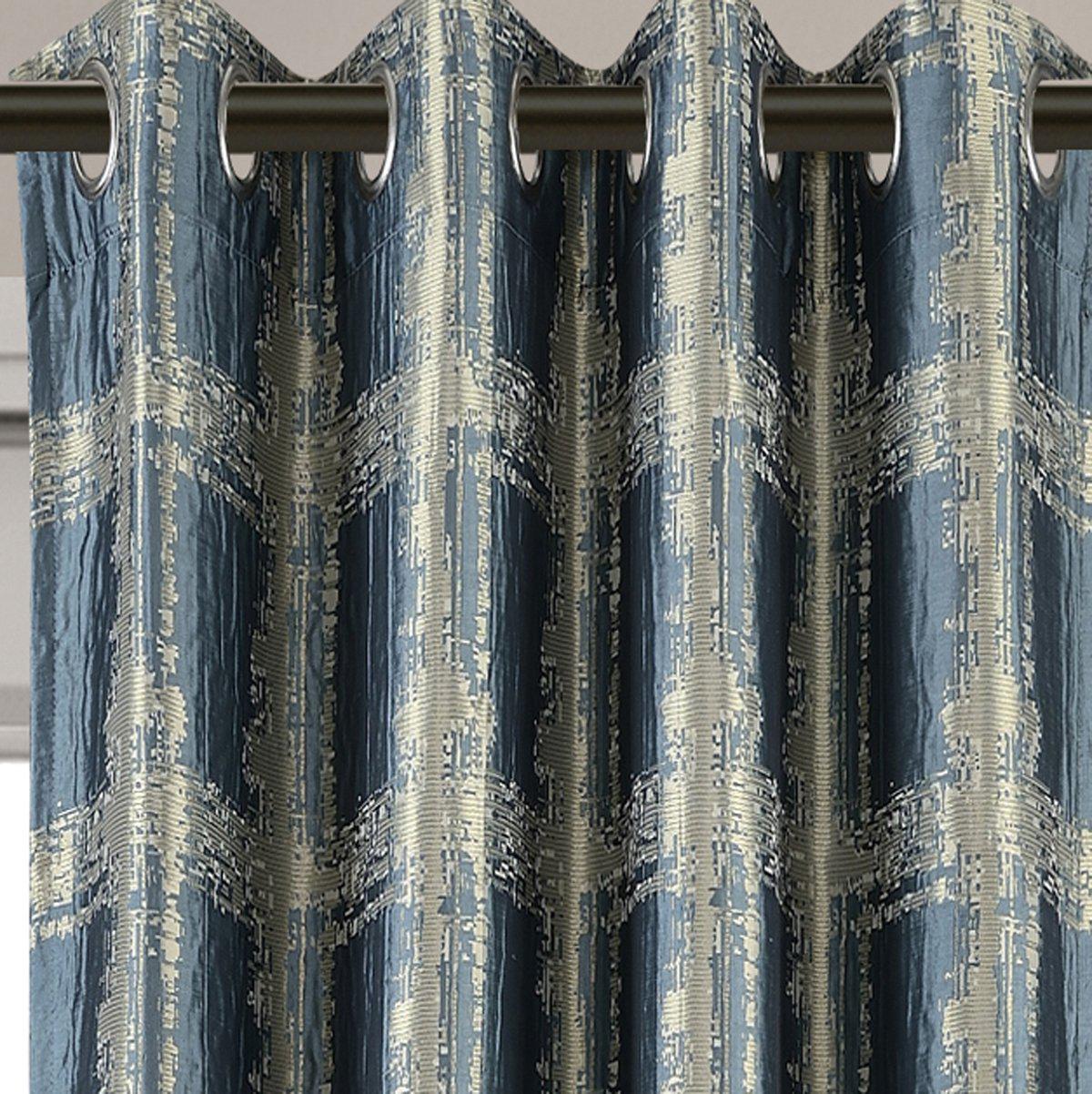 Studio Window Curtain Panels Abstract Jacquard Pair ( Set of 2) - Image 3