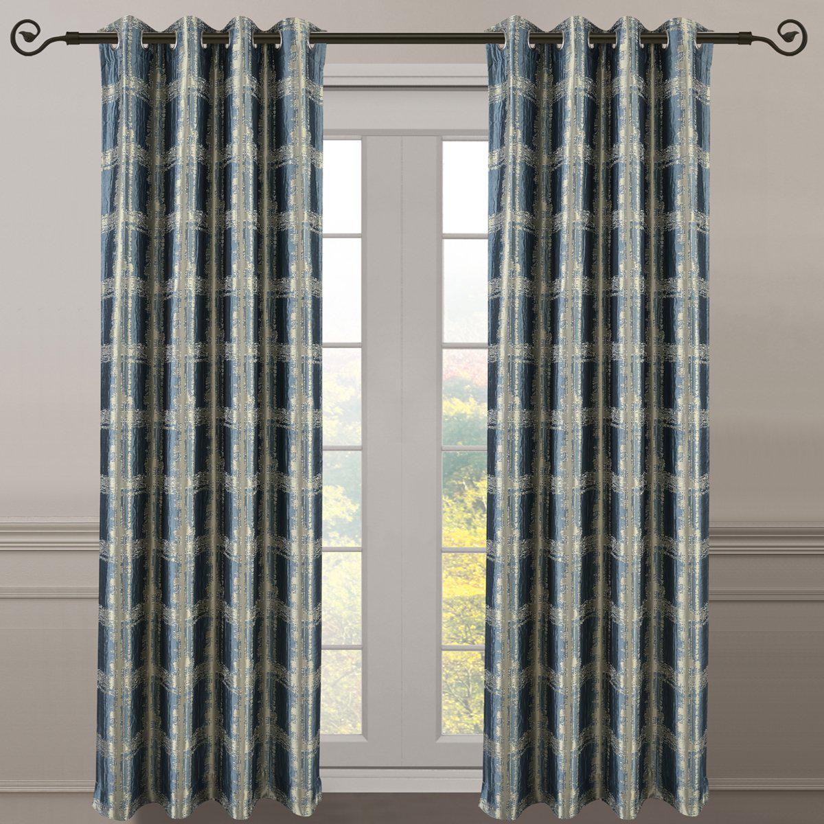 Studio Window Curtain Panels Abstract Jacquard Pair ( Set of 2) - Image 10