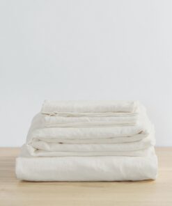 Linen Sheet Set with Pillowcases - Ivory