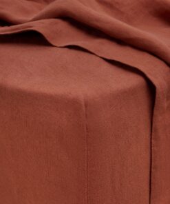 Linen Fitted Sheet - Sienna